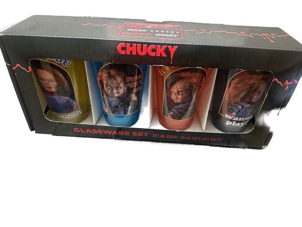 Child's Play Chucky 16 oz Glassware Set of Four